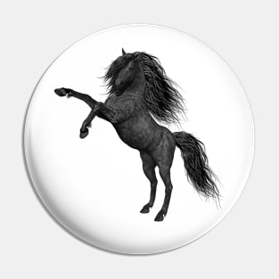 Black Horse in kind Pin