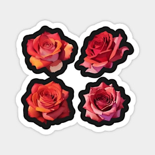 Watercolor roses Magnet