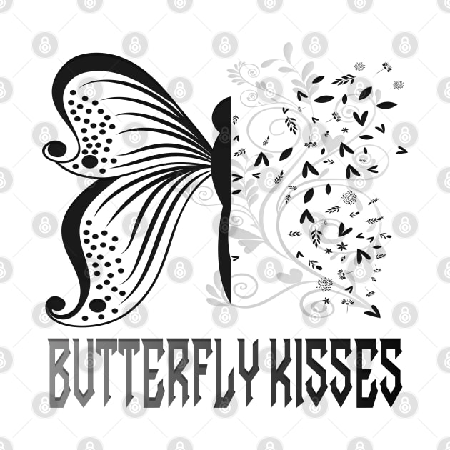 Butterfly Kisses Flowers Lovers Best Gift For Mothers by Mirak-store 