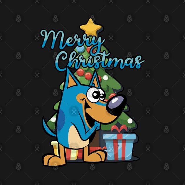 Bluey Merry Christmas by Tezatoons