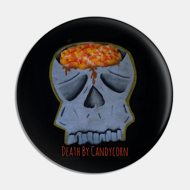 Death by candy corn Pin by Dollsfreakshow