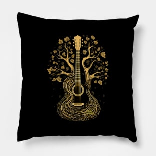 Guitar tree for guitar lover Pillow