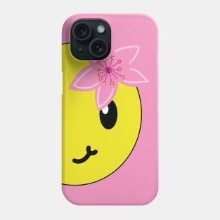 sakura happy face Phone Case