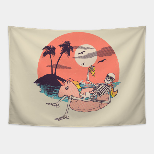 Discover Summer Forever - Skeleton - Tapestry