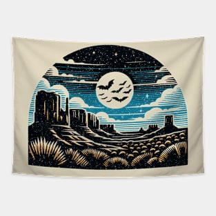 Desert Bats Tapestry