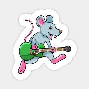 Mouse at Music with Guitar Magnet