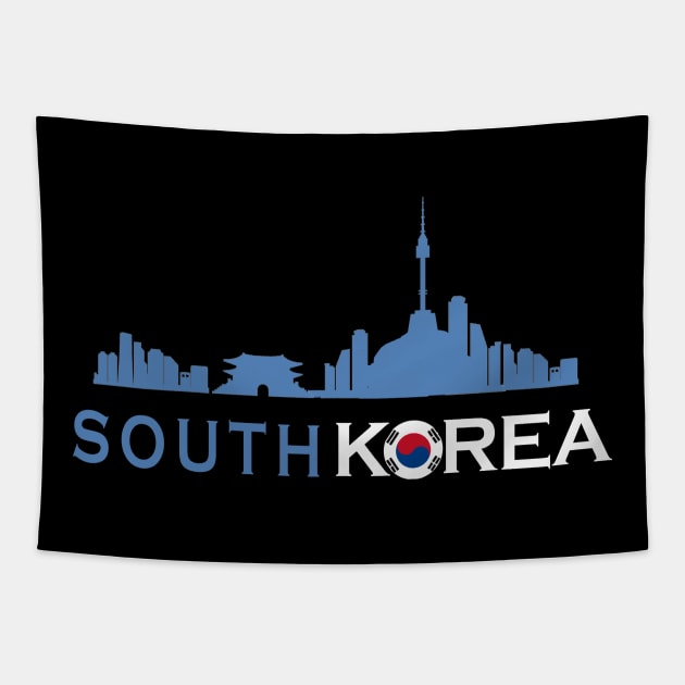 Seoul south korea Tapestry by LND4design