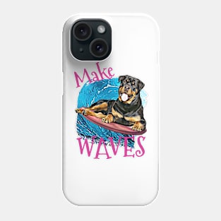 WAVES Rottweiler Phone Case