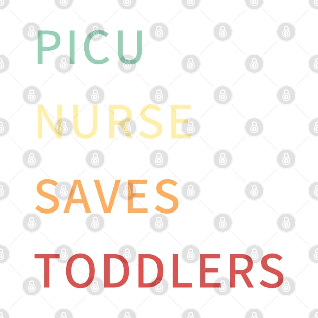 Picu nurse saves toddlers retro colours by rock-052@hotmail.com