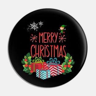 Merry Christmas Gifts Elf Pin