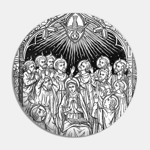 Pentecost Pin by DeoGratias