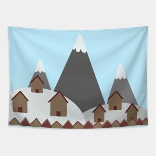 Winter scene Tapestry