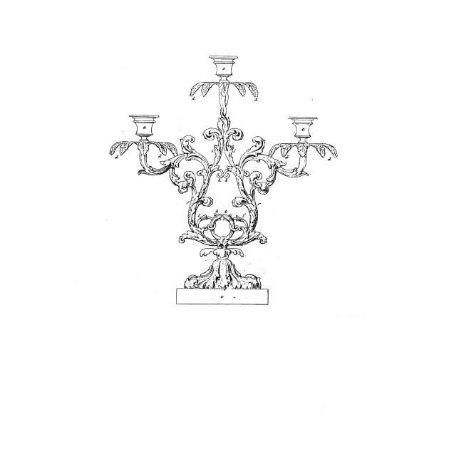 Candle Holder Vintage Patent Drawing by skstring