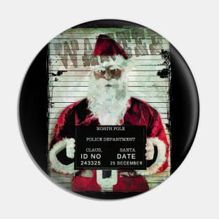 Wanted Santa Pin