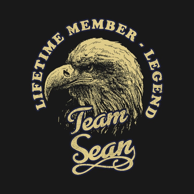 Sean Name - Lifetime Member Legend - Eagle by Stacy Peters Art