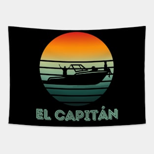 El Capitán Men's Boating Left Chest Tapestry