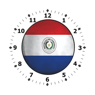 paraguay flag clock T-Shirt