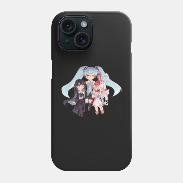 Miku, Uta, and Ado Phone Case by dondotong