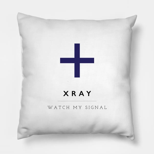 X-Ray: ICS Flag Semaphore Pillow by calebfaires