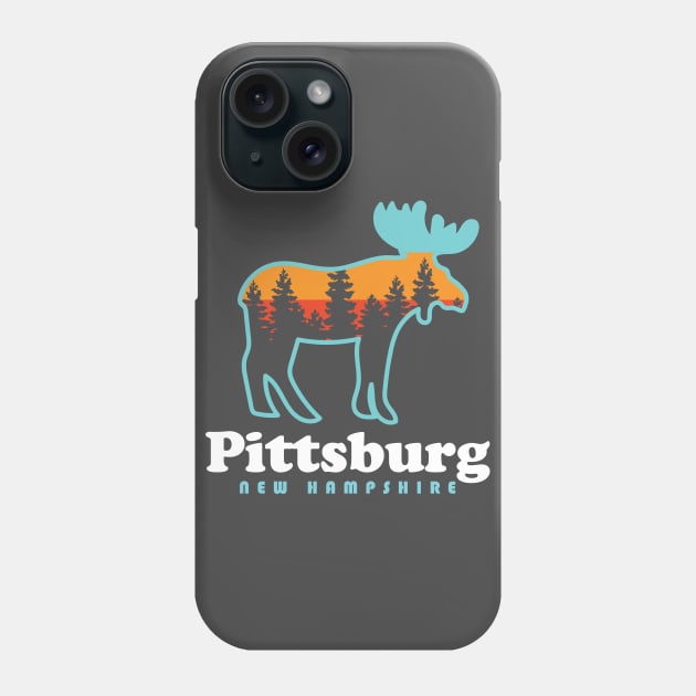 Pittsburg NH Moose Pittsburg New Hampshire Phone Case by PodDesignShop