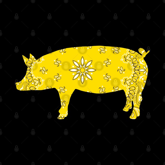 BANDAN1MALS: Pig-Yellow Hanky by TR1BE