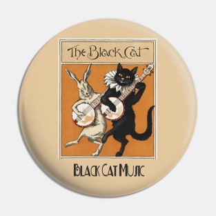 Black Cat Music Pin