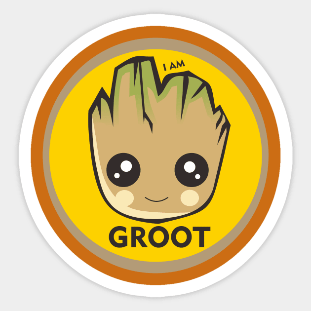 I AM GROOT - Groot - Sticker