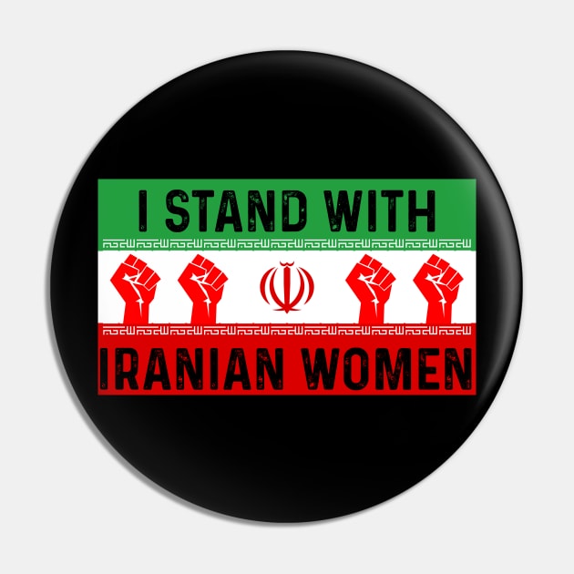 Stand with Iranian women Pin by Scar
