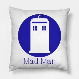 Police Box - Mad Man Pillow