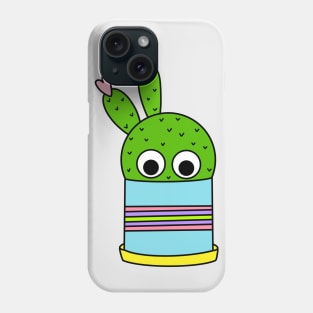 Cute Cactus Design #210: Beaver Tail Cactus In Cute Pot Phone Case