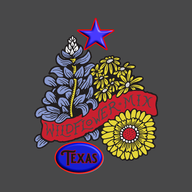 Texas Wildflower Mix by rc1ark