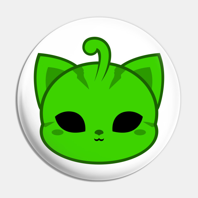 Cute Alien Cat - Cat - Pin | TeePublic Cute Alien Cat - Cat - Pin | TeePublic