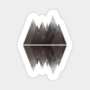 Geometry Triangles Misty Forest Magnet