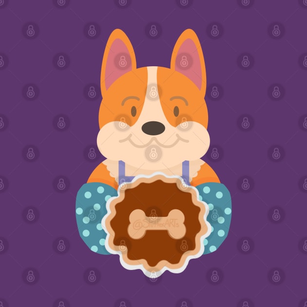 Pumpkin Pie Corgi by SPufferARTs