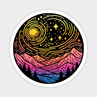 A Starry Night Icon Magnet