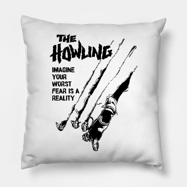 The Howling Redesigned Movie Poster Pillow by ArtMofid