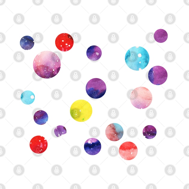 watercolor dot pattern by lausn