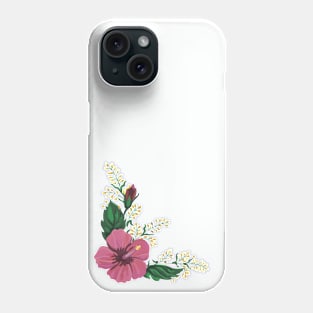 Hibiscus flower print Phone Case