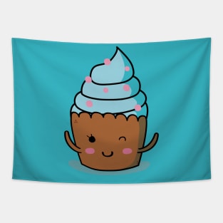 Cute cupcake illustration Tapestry