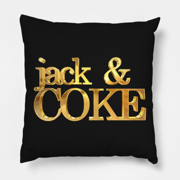 Jack & Coke Pillow by williamcuccio