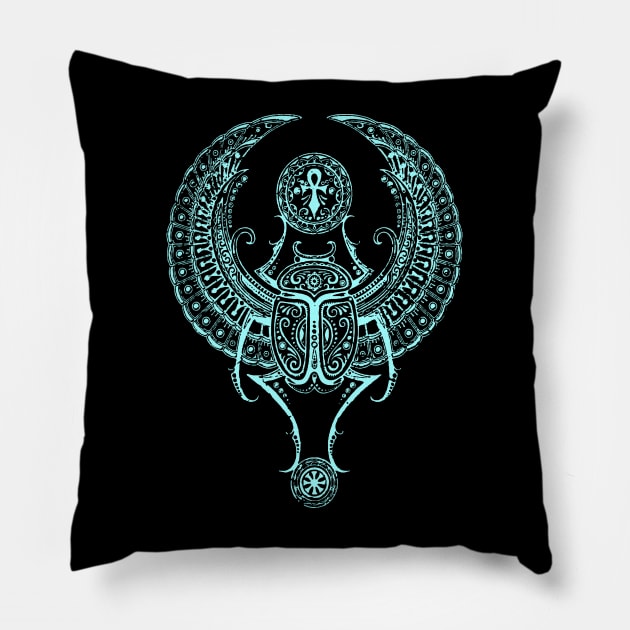 Egyptian Scarab Pillow by Lamink