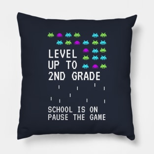 Level up to second Grade back to School kids Clothing Pillow