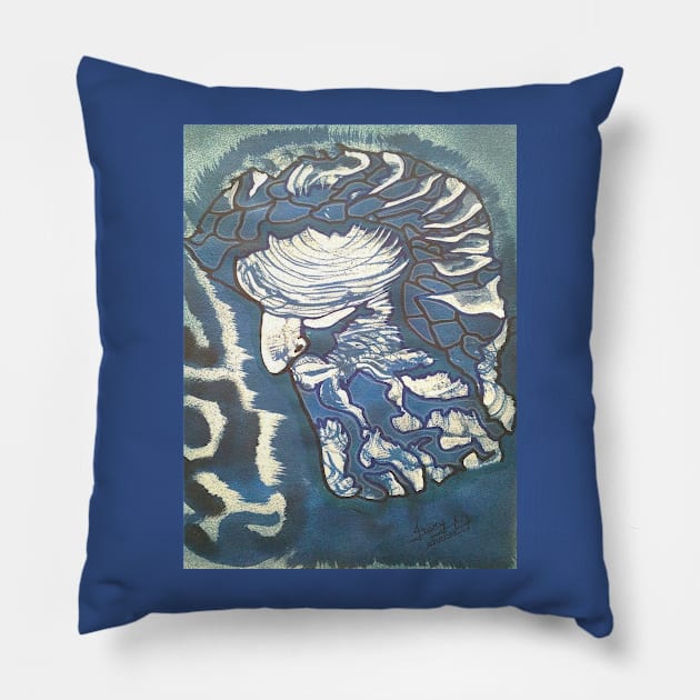 POSEIDON Pillow by JUANGOMY