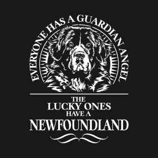 Newfoundland Dog Guardian Angel dog saying T-Shirt