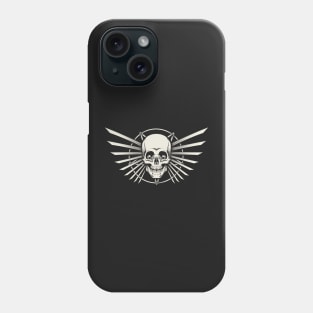 Human Skull Emblem Design Phone Case