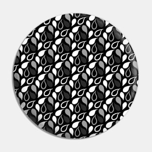 Black and white leaves pattern Pin