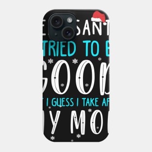 Funny Christmas Sweater For Kids. Phone Case