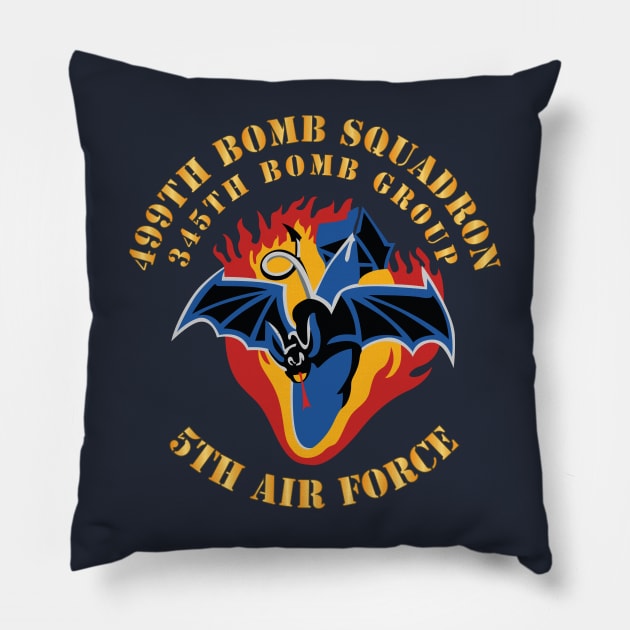 5th AF - 345th BG - 499th Bomb Squadron X 300 Pillow by twix123844