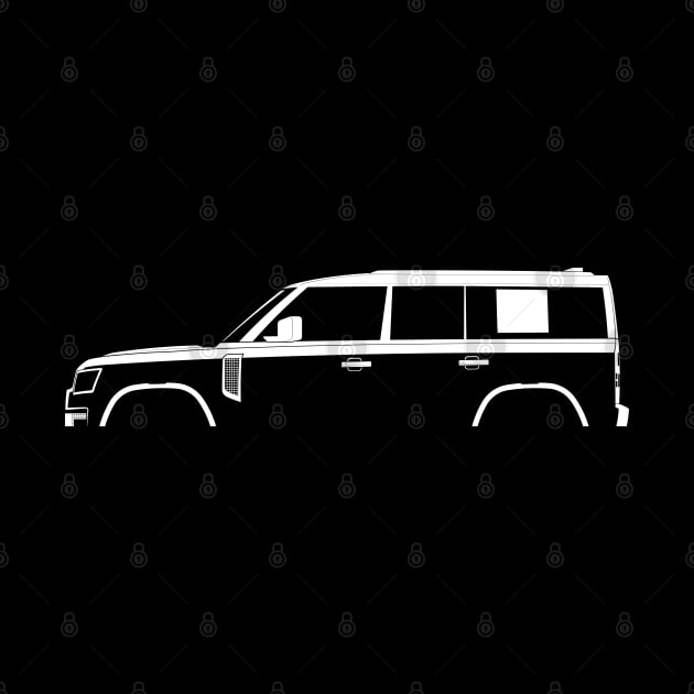 Land Rover Defender 110 (2020) Silhouette by Car-Silhouettes