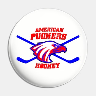 American Puckers Hockey Eagle Pin